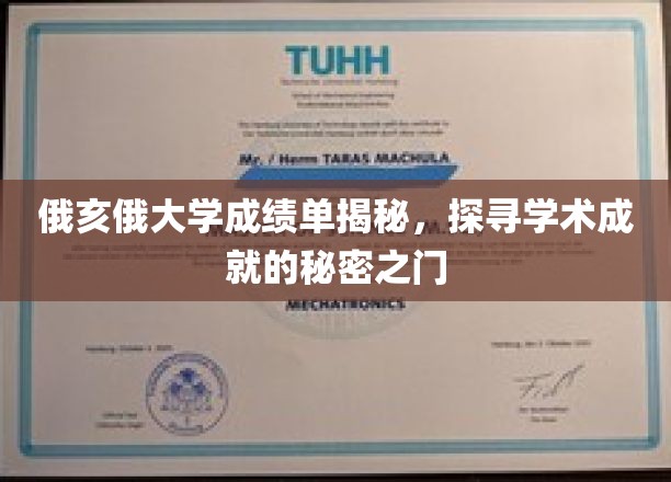俄亥俄大学成绩单背后，解锁学术卓越的神秘钥匙