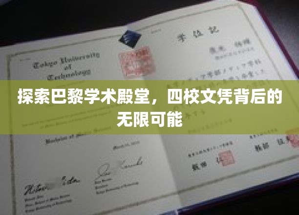 探寻巴黎学术圣地，四校联合文凭蕴藏的无限潜能