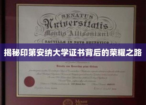 印第安纳大学荣耀证书，探寻背后的非凡历程
