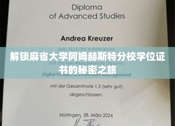 探寻麻省大学阿姆赫斯特分校学位证书背后的非凡奥秘