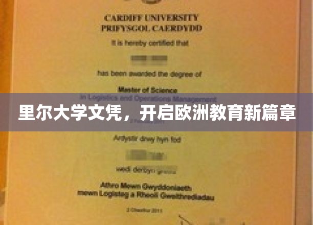 里尔大学文凭，开启欧洲教育新篇章