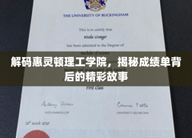 解码惠灵顿理工学院，揭秘成绩单背后的精彩故事