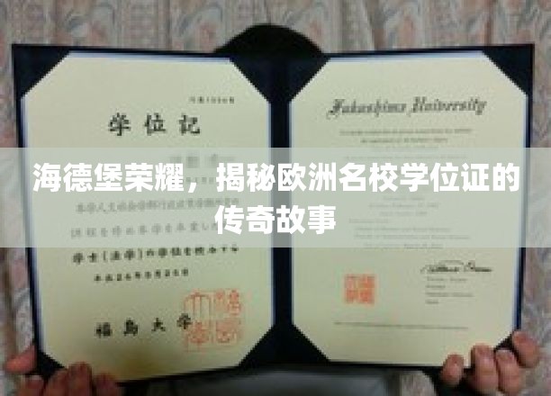 欧洲名校学位证背后的海德堡传奇，揭秘荣耀背后的秘密历程