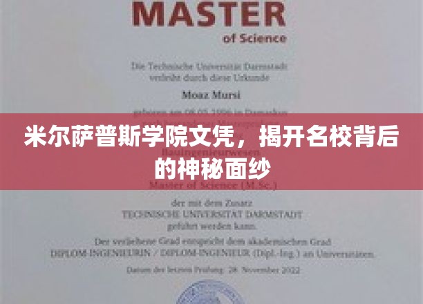 名校文凭背后的真相，米尔萨普斯学院揭秘之旅