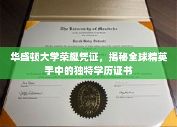 华盛顿荣耀徽章，探索全球精英背后的独家学位传奇