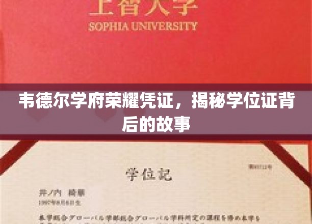 韦德尔学府荣耀凭证，揭秘学位证背后的故事