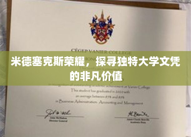 米德塞克斯荣耀，揭秘独特文凭背后的卓越价值