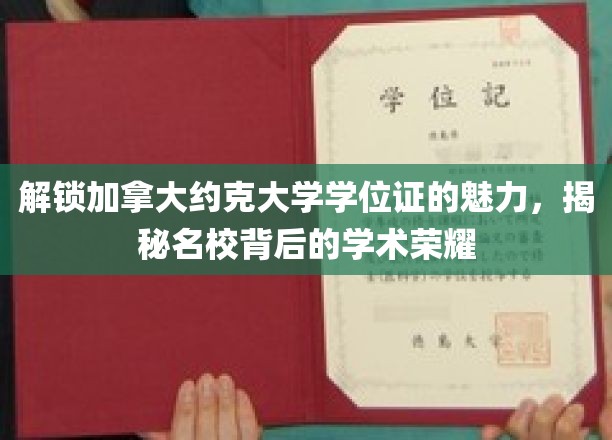 探索约克大学学位证的非凡价值，名校荣耀背后的学术瑰宝