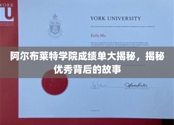 阿尔布莱特学院学霸养成记，揭秘成绩单背后的传奇故事
