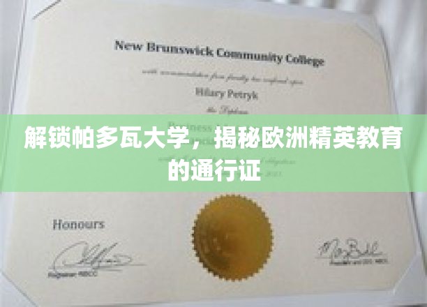 探寻帕多瓦大学奥秘，欧洲精英教育背后的通行证
