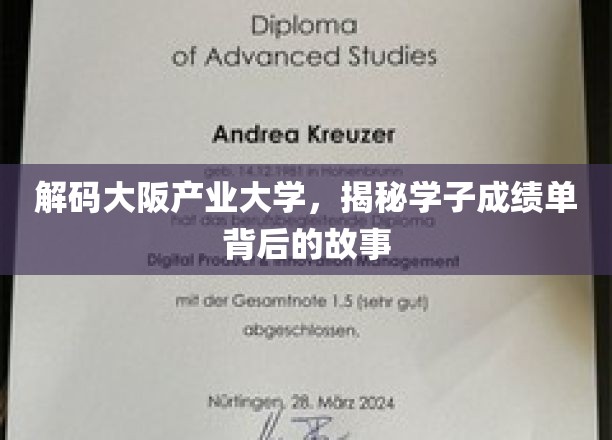 大阪产业大学，揭开学生成绩单背后的精彩篇章