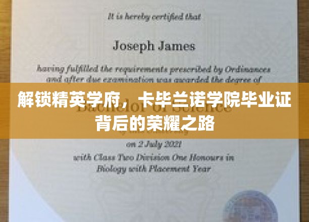 探寻卡毕兰诺精英学府，毕业证背后的非凡荣耀之旅