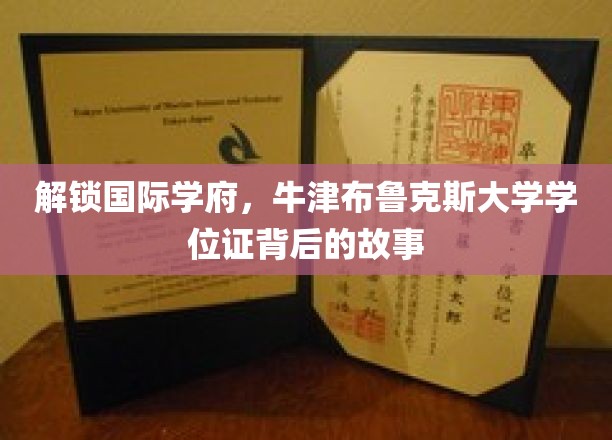 解锁国际学府，牛津布鲁克斯大学学位证背后的故事