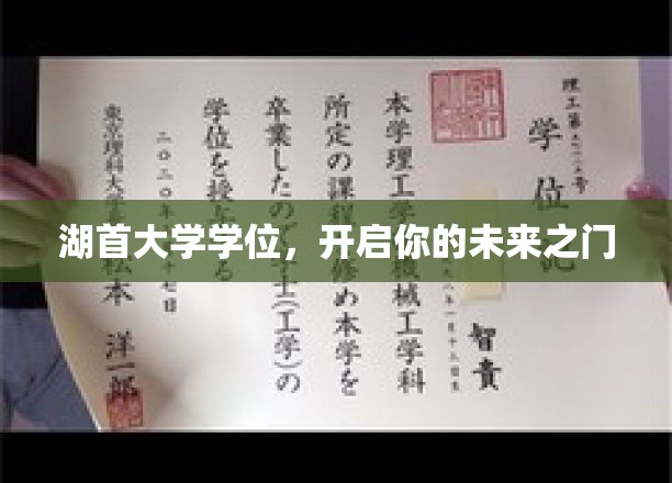解锁未来，湖首大学学位，成就非凡人生起点