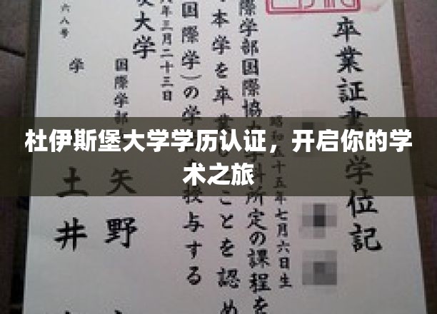杜伊斯堡大学学历认证，开启你的学术之旅