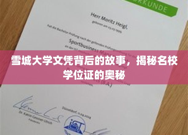 探寻雪城大学学位证的传奇历程，名校文凭背后的秘密世界