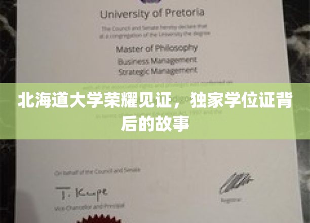北海道大学荣耀见证，独家学位证背后的故事