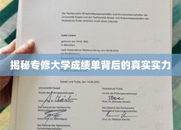 揭秘专修大学成绩单背后的真实实力