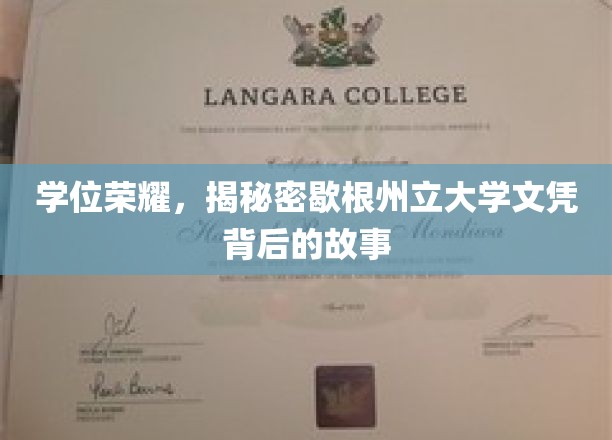 学历光环下的秘密，探秘歇根州立大学文凭背后的传奇