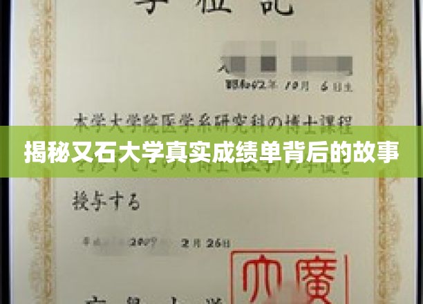 揭秘又石大学真实成绩单背后的故事