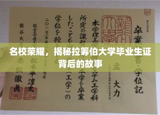 荣耀见证，拉筹伯大学毕业生证背后的传奇历程