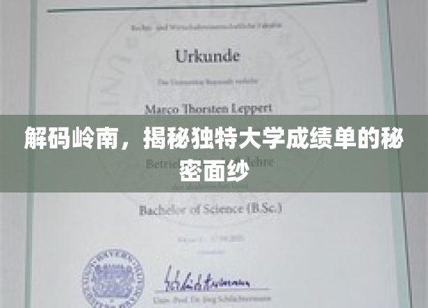 岭南学府，揭秘独特成绩单背后的魅力之谜
