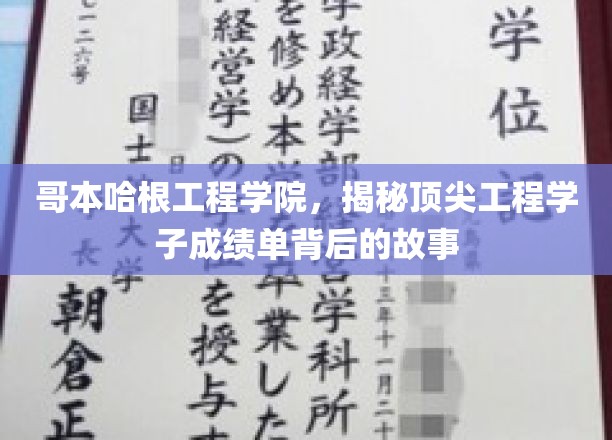 哥本哈根工程学院，揭秘顶尖工程学子成绩单背后的故事