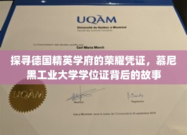 德国精英学府荣耀象征，揭秘慕尼黑工业大学学位证的传奇历程