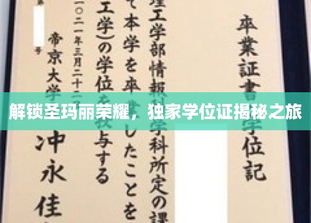 探寻圣玛丽学院的神秘学位之旅，荣耀背后的独家解读