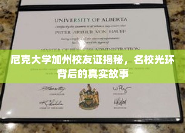 解码尼克大学加州校友证，名校精英的幕后传奇
