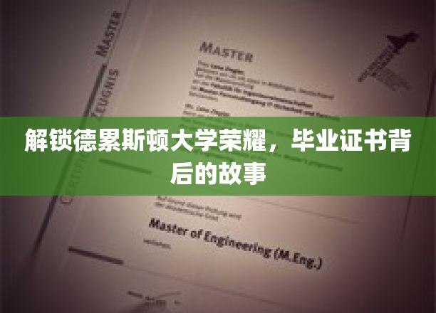 解锁德累斯顿大学荣耀，毕业证书背后的故事