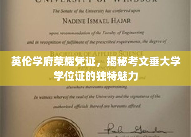 探寻考文垂大学学位证的英伦风采，一纸证书，多面荣耀