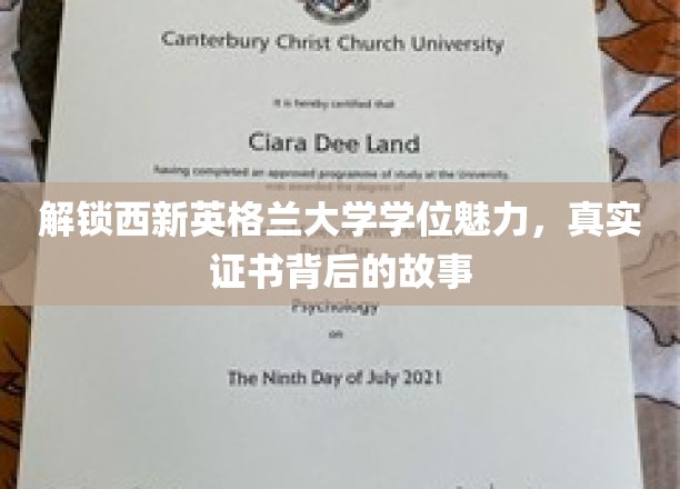 解锁西新英格兰大学学位魅力，一探真实证书背后的故事