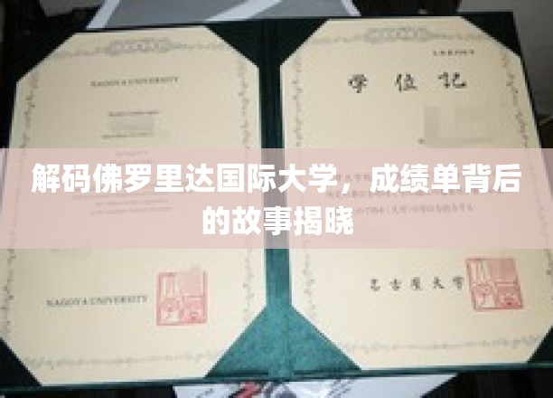 探寻佛罗里达国际大学成绩单背后的秘密世界