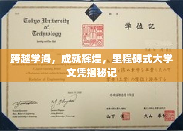 跨越学海，成就辉煌，里程碑式大学文凭揭秘记