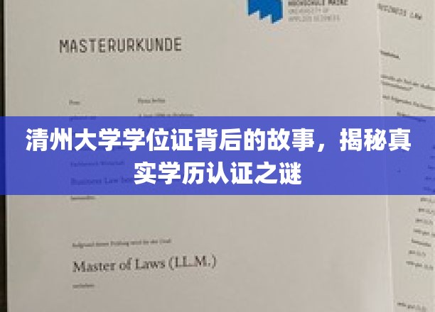 揭开清州大学学位证的面纱，探寻学历认证背后的真实秘密