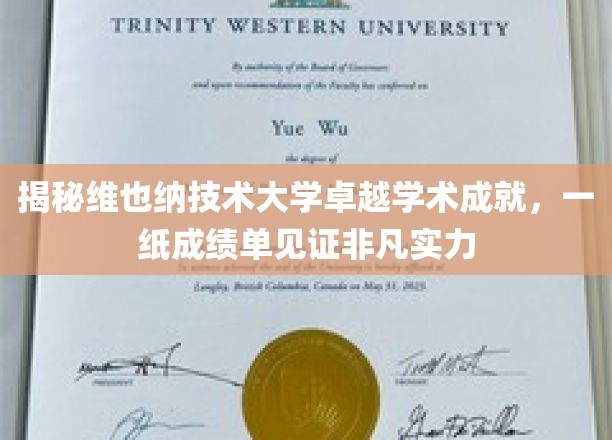 揭秘维也纳技术大学卓越学术成就，一纸成绩单见证非凡实力