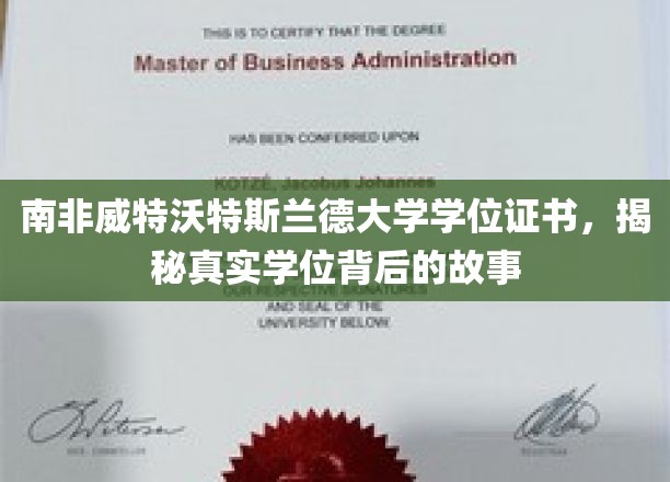 探寻南非威特沃特斯兰德大学学位证书背后的传奇之旅