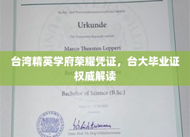 台湾精英学府荣耀凭证,台大毕业证权威解读