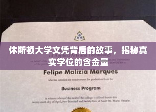 探寻休斯顿大学文凭真谛，揭开学位背后的价值面纱