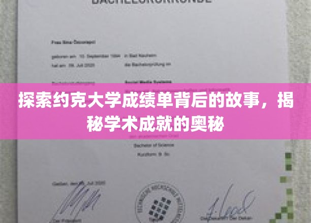 解码约克大学成绩单，揭开学术辉煌的秘密面纱