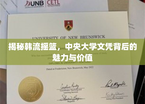 揭秘韩流摇篮，中央大学文凭背后的魅力与价值