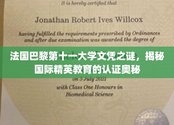 法国巴黎第十一大学文凭之谜，揭秘国际精英教育的认证奥秘