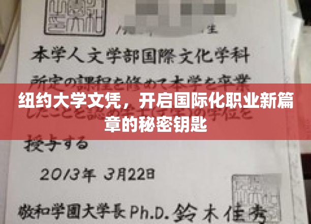 解锁全球职场，纽约大学文凭的国际化通行证