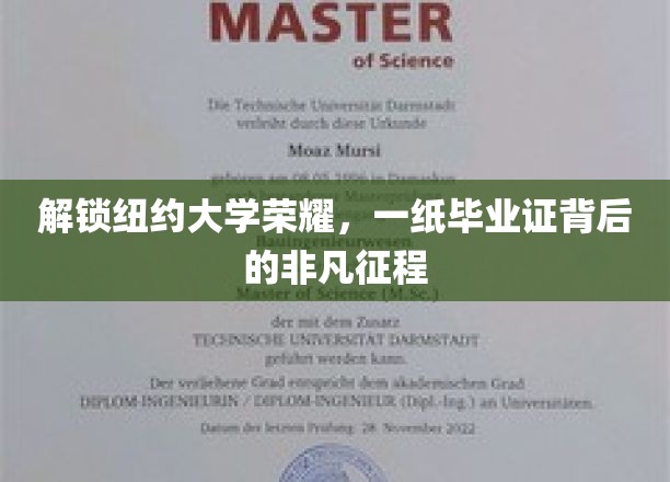 解锁纽约大学荣耀，一纸毕业证背后的非凡征程