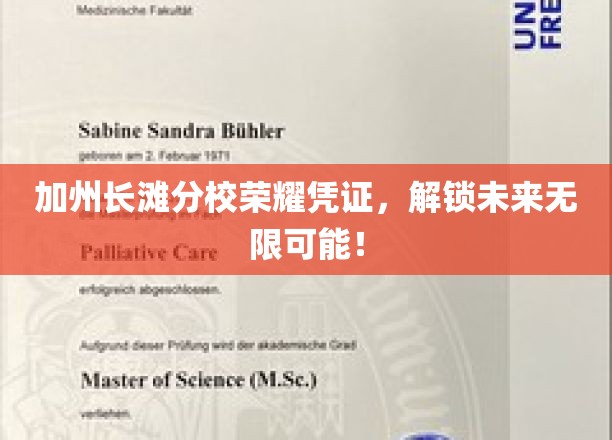 加州长滩分校荣耀凭证，开启未来无限可能！