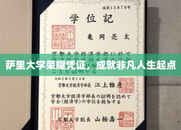 解锁非凡起点，萨里大学荣耀凭证，引领人生新篇章
