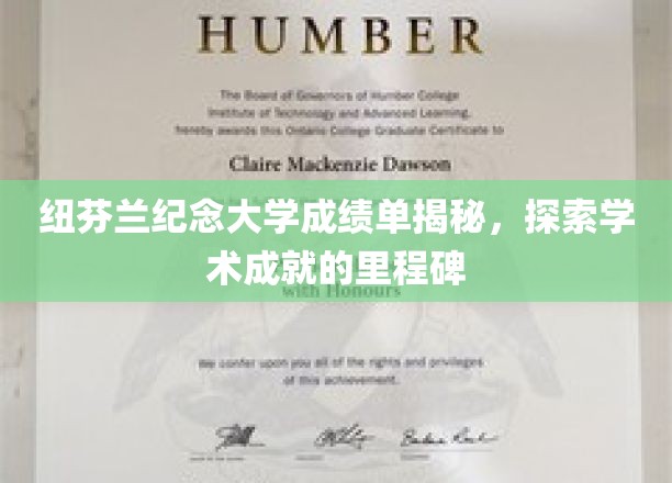 纽芬兰纪念大学成绩单背后的学术荣耀全景解析