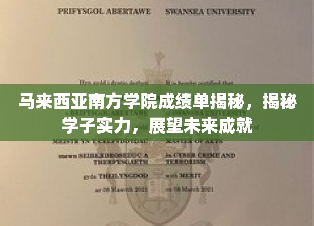 马来西亚南方学院成绩单曝光，揭秘学子实力，未来成就可期