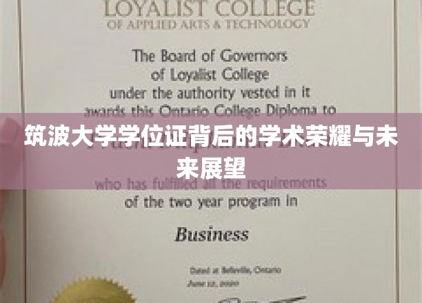 筑波大学学位证背后的学术荣耀与未来展望